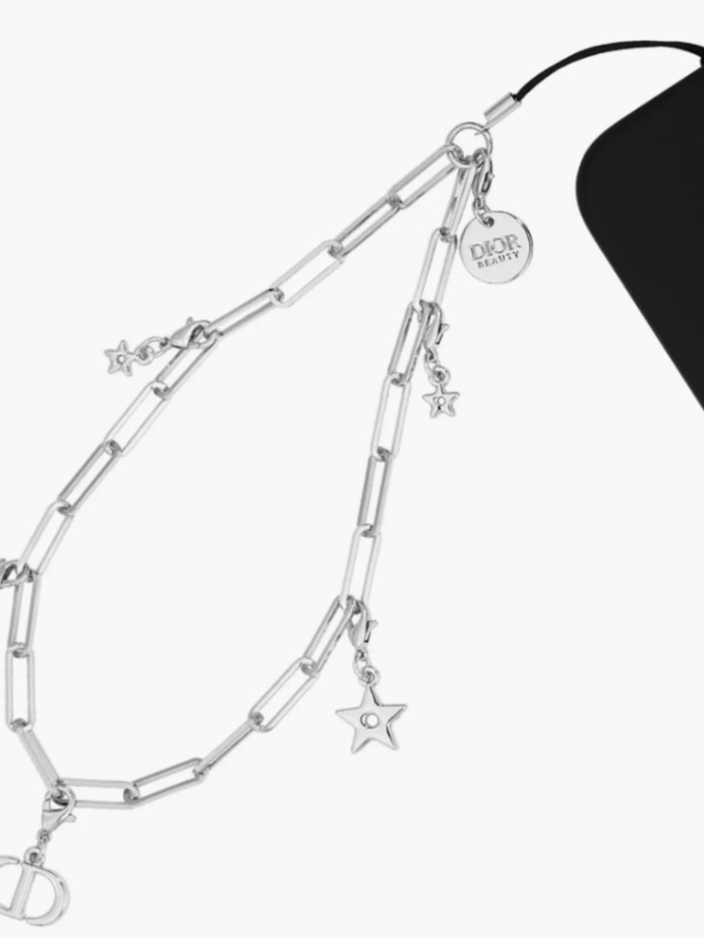 CD dior cell phone silver jewelry charm
